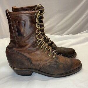 Chippewa Men 10.5 D Arroyos Logger Packer Boots Leather Work USA